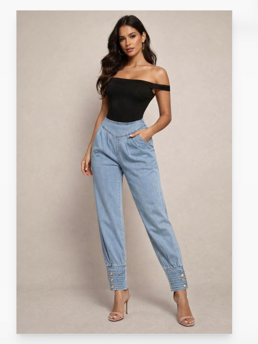 NICHOLE LYNEL NWT Jogger Light Wash Jeans size small